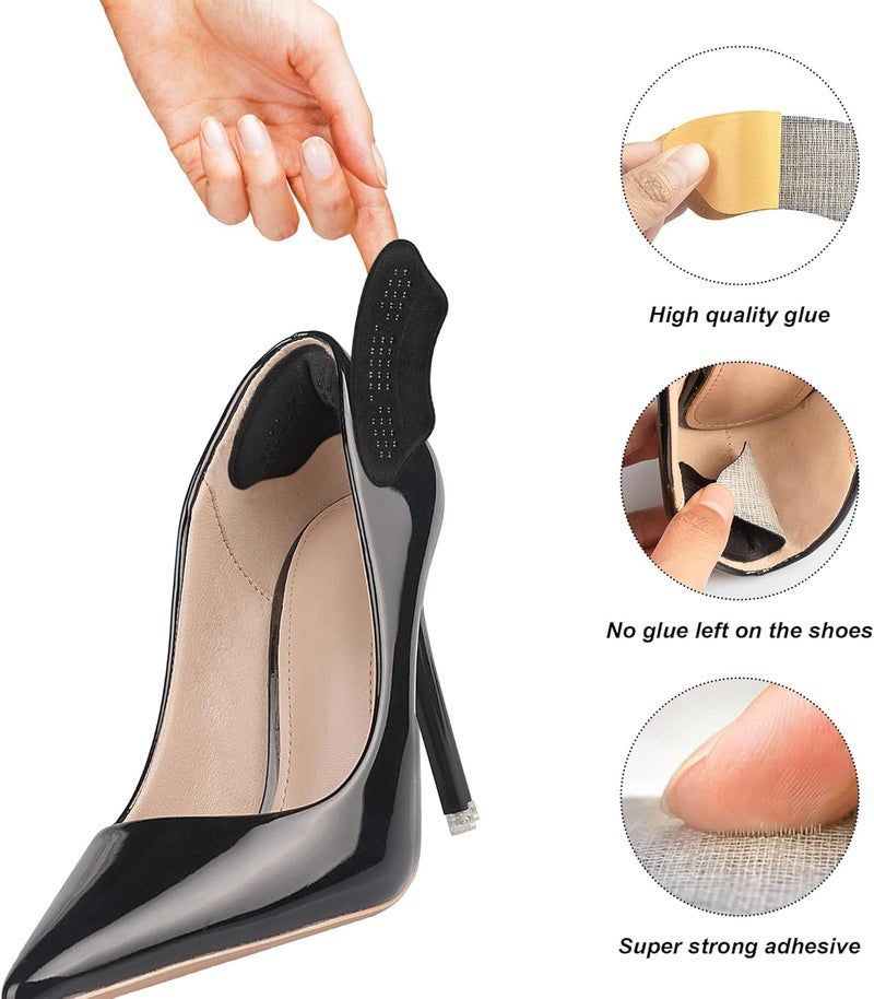 Riootlnm Heel Pads for Shoes That are Too Big, Heel Inserts for Women, Heel Grips for Womens Shoes, Heel Protectors, Heel Cushion Liners for Blisters Loose Shoes, Shoe Fillers (Antigel Beige 4Pairs) - Image 4